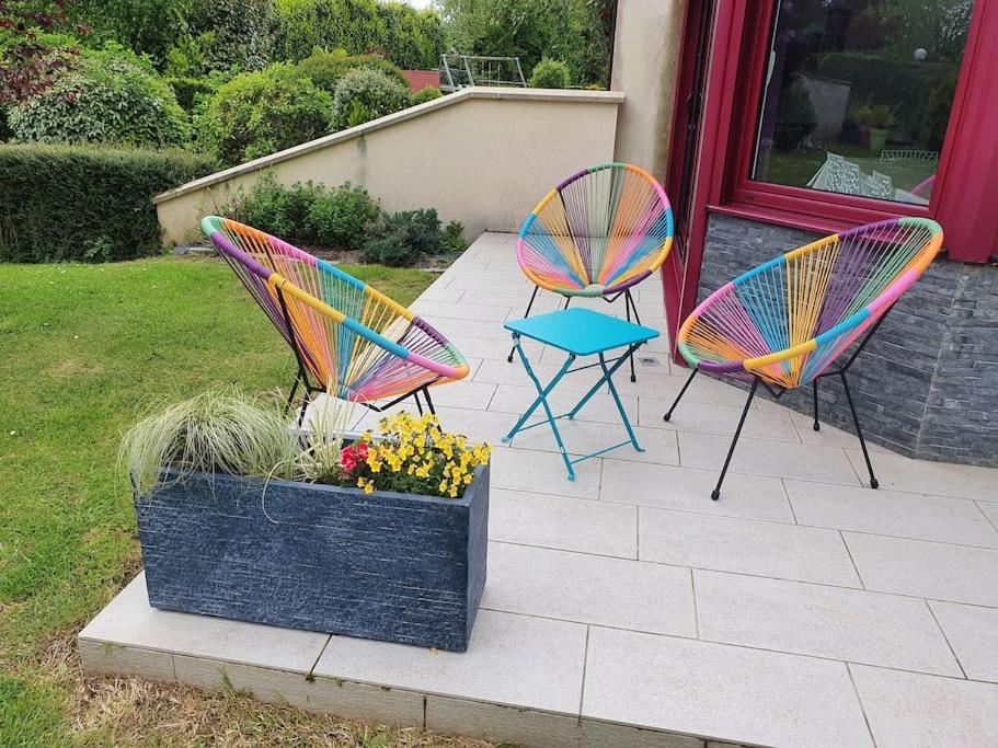 La Mare Aux Chevres Villa Reux Bagian luar foto