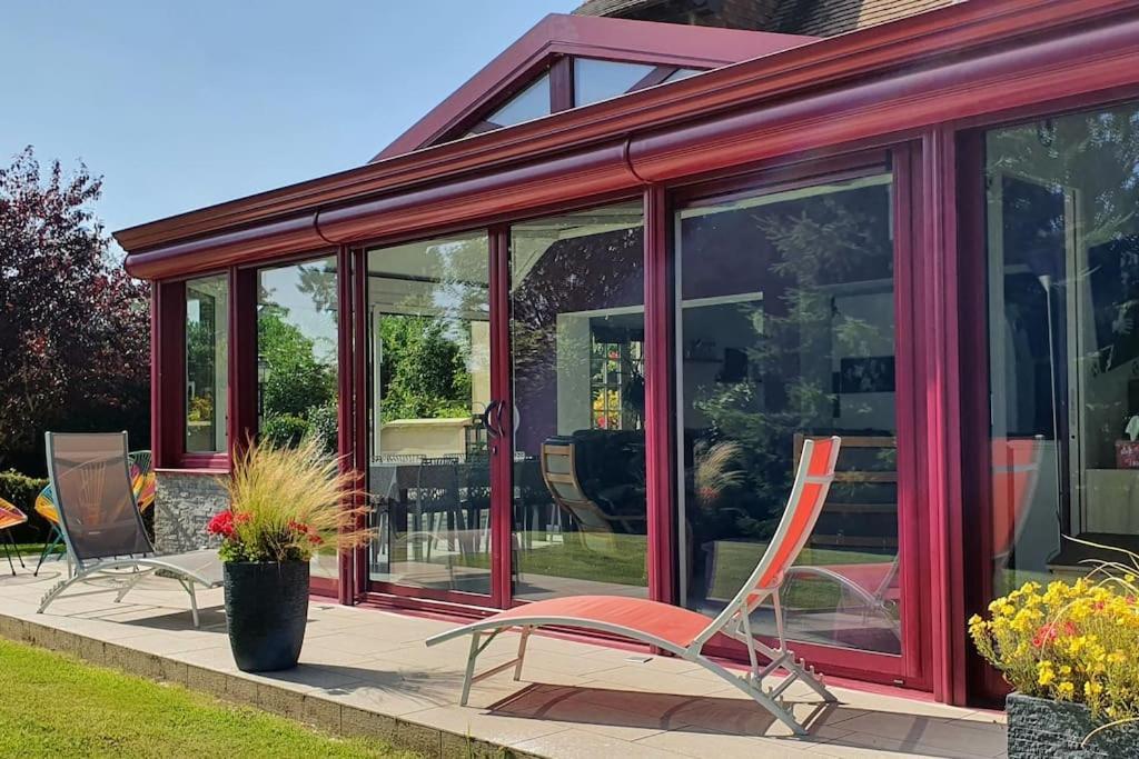 La Mare Aux Chevres Villa Reux Bagian luar foto